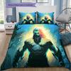 Neptuns Dreizack Bettwäsche-Set, 1 Bettbezug & 2 Kissenbezüge, Heimdekoration, Tolles Geschenk für Superhelden-Fans