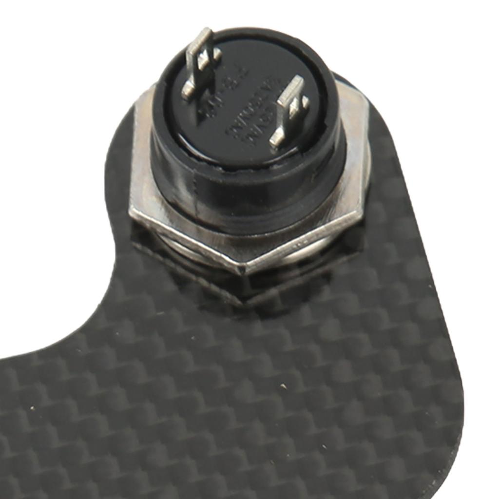Steering Wheel Horn Button 6 Hole Carbon Comfortable Touch Sensitive Replacement For