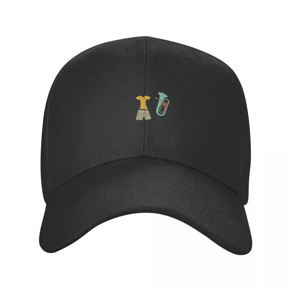 Funny Womens Euphonium Design Baseball Cap Custom Hat Fluffy Hat Womens Hats Mens