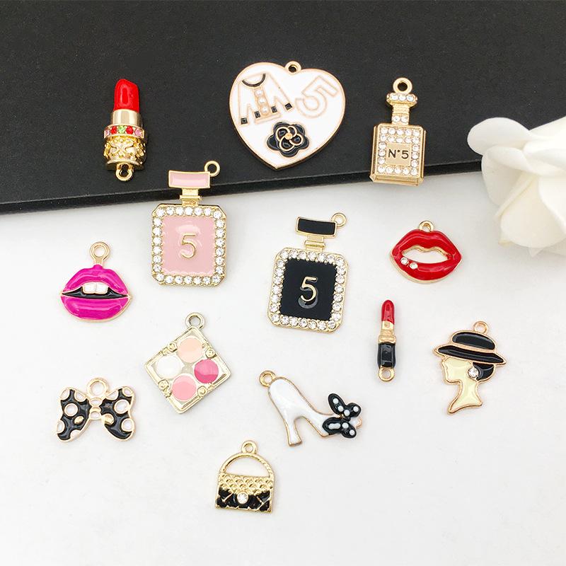 Women's Lipstick Drip Oil Bag Pendant - DIY Perfume Bottle Jewelry Accessory
