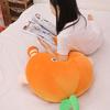 Orange Doll Plush Toy Happy Fruit Plush Pillow Soft Stuffed Food Plushie Kids Gift