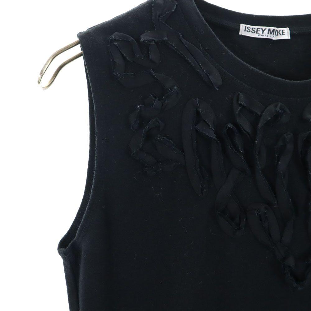 ISSEY MIYAKE WHITE LABEL made in Japan No sleeve Cut 3 black Women Used