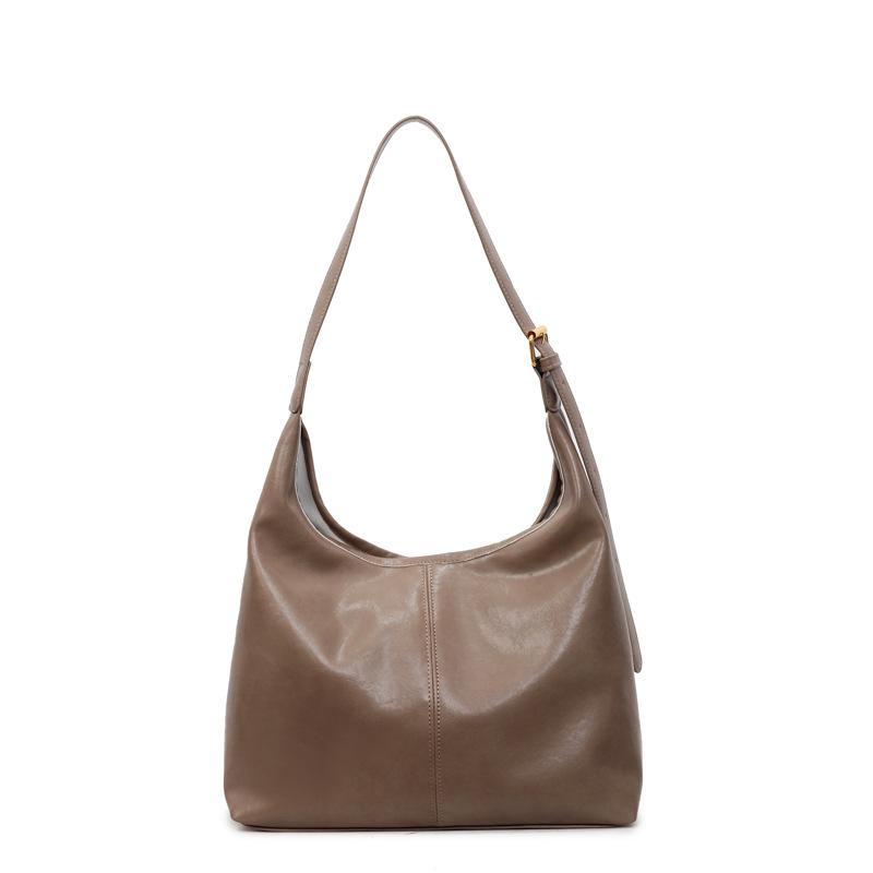 

Вместительная повседневная сумка-тоут, женская, новая модная, из высококачественной мягкой кожи, для通勤, на плечо абрикосовый