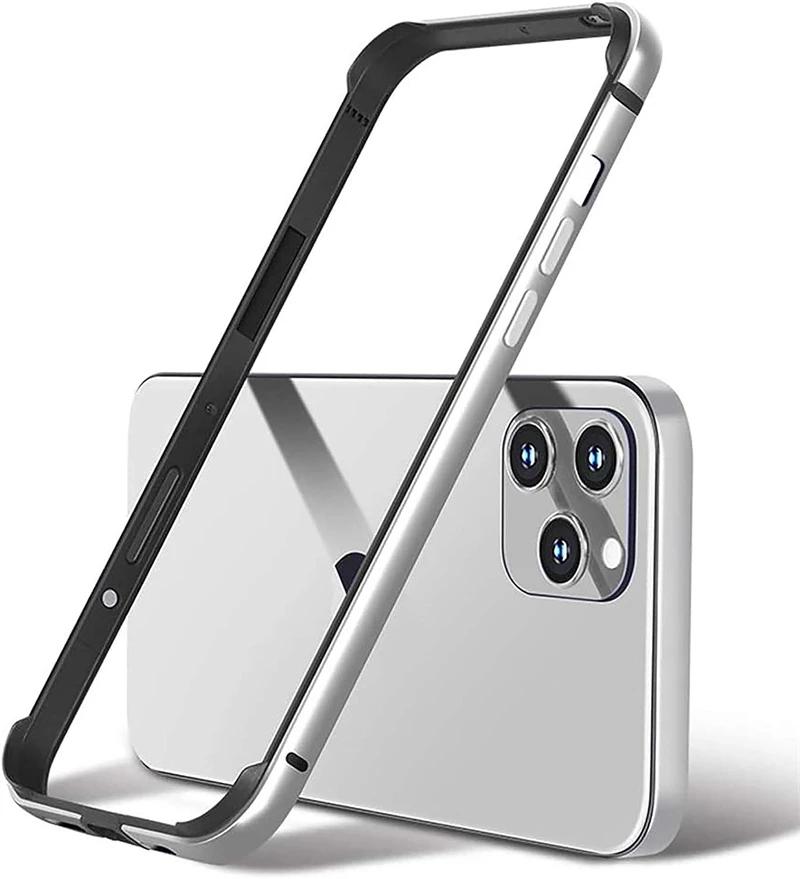 Aluminiumrahmen Metallstoßstangenrahmen Schlanke Hartschalenhülle für das iPhone 15 14 13 11 16 Pro Max 12 Mini Plus XS XR IPhone16 Weiche Innenabdeckung