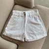 Džínové šortky pro ženy Retro jednobarevné Ležérní kalhoty s vysokým pasem Letní móda Jean šortky Modré sexy kalhoty