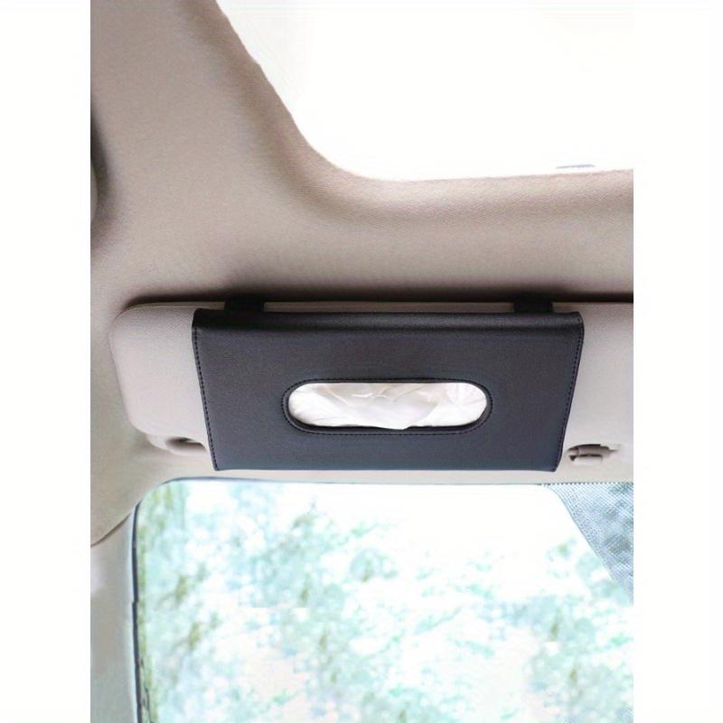 1 pz Scatola Porta Fazzoletti per Parasole Auto in PU