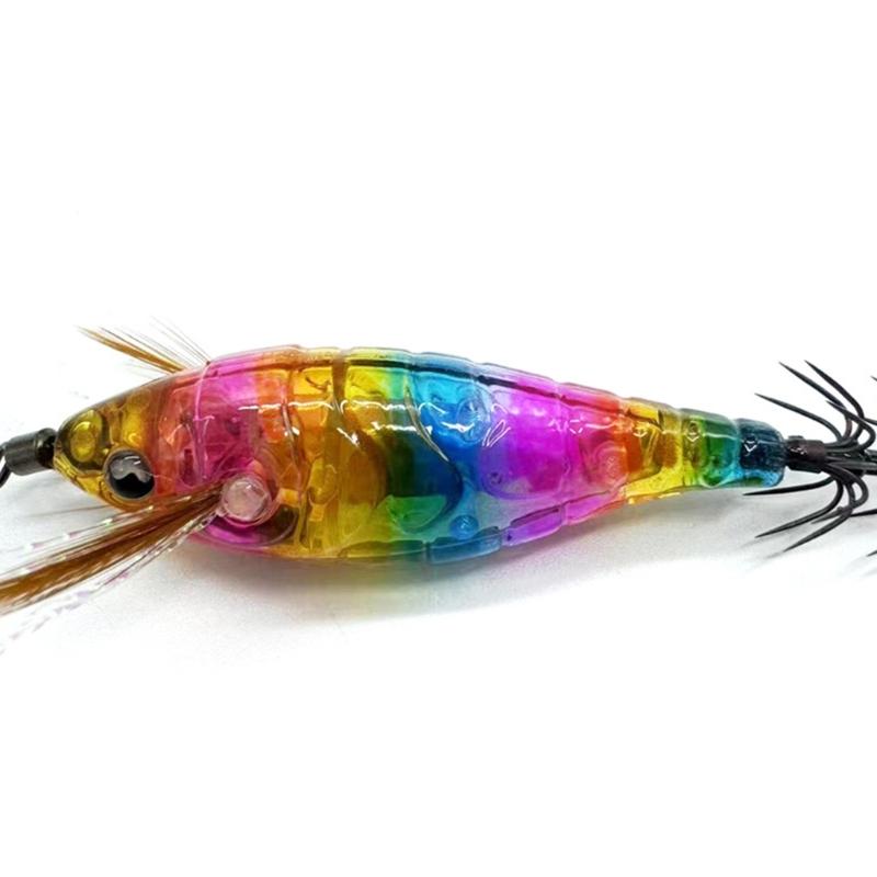 Luminously Squid Jigs Hook Fishing Lures Squid Cuttlefish Sleeve Jigs Fishing Lures Baits for Saltwater Freshwater