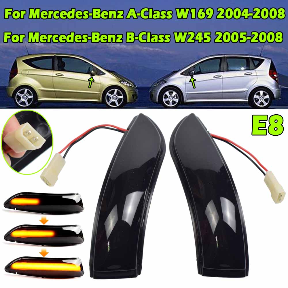 Dynamic Blinker Turn Signal LED For Mercedes Benz A B Class W169 W245 A180 A200 B180 B200 2004-2008 Arrow Mirror 1698201121