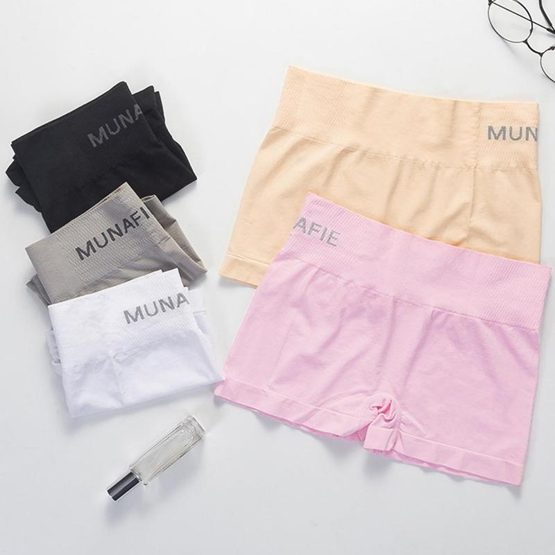 Women Seamless Mid Waist Boxer Briefs Shapewear Hip Lifting Pants Underwear