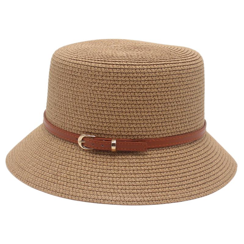 Summer Small Belt Encryption Straw Hat French Cool Sun Protection Japanese Dongmen Korean Style Bucket Hat