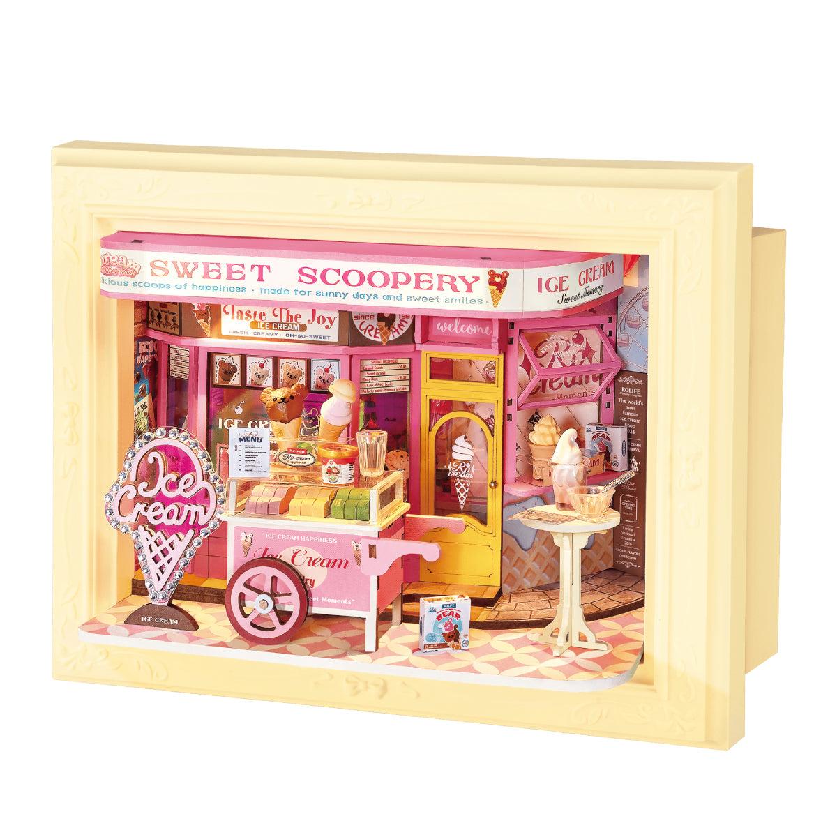 Robotime Cream Rolife 3D Puzzles Sweet Scoopery Ice 3D Wooden Puzzle Dp002