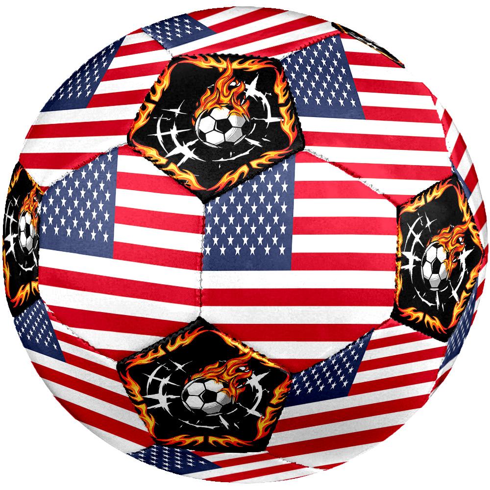 1pc American Sports Theme Size 5 Soccer Ball Professional Match Training Football Indoor &Outdoor Sports Ball Lightweight Durable c6639