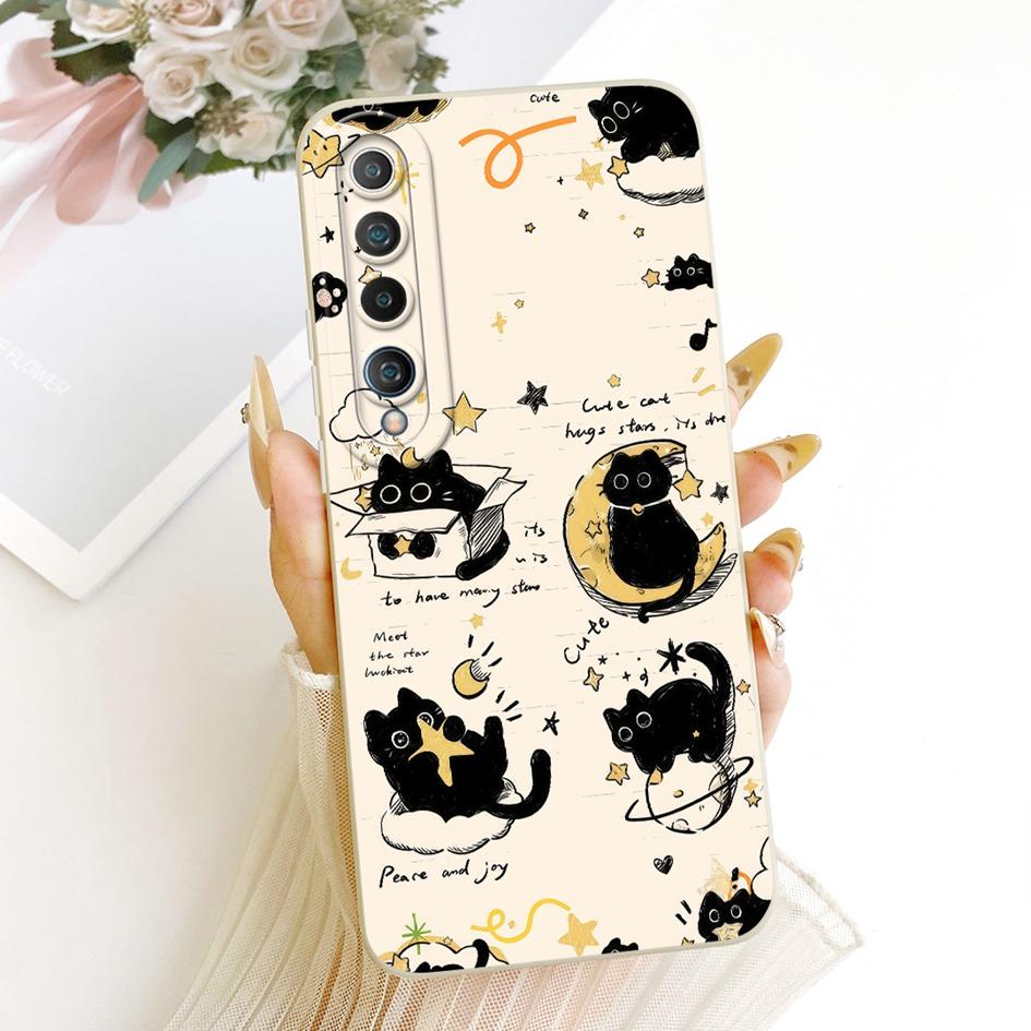 For Xiaomi Mi 10 5G Case Popular Flower Daisy Soft Silicone Shockproof Cover For Xiaomi Mi 10 Pro 5G Funda Mi10 Mi10Pro 5G Shell