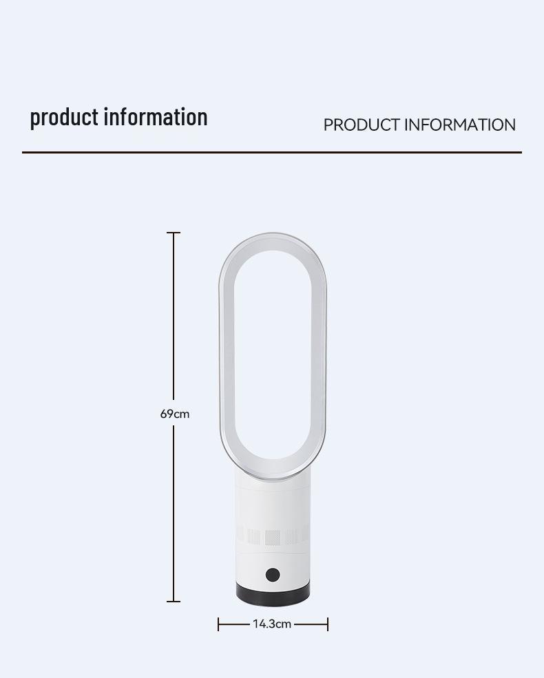 Sleek Bladeless Oscillating Tower Fan with Remote & Multi-Speed Airflow