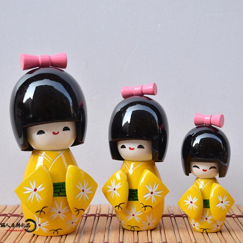 Japanese Kimono Doll Puppet Japanese Style Small Colorful Doll Model Small Ornament Little Colorful Kids Children's Toys Gifts
