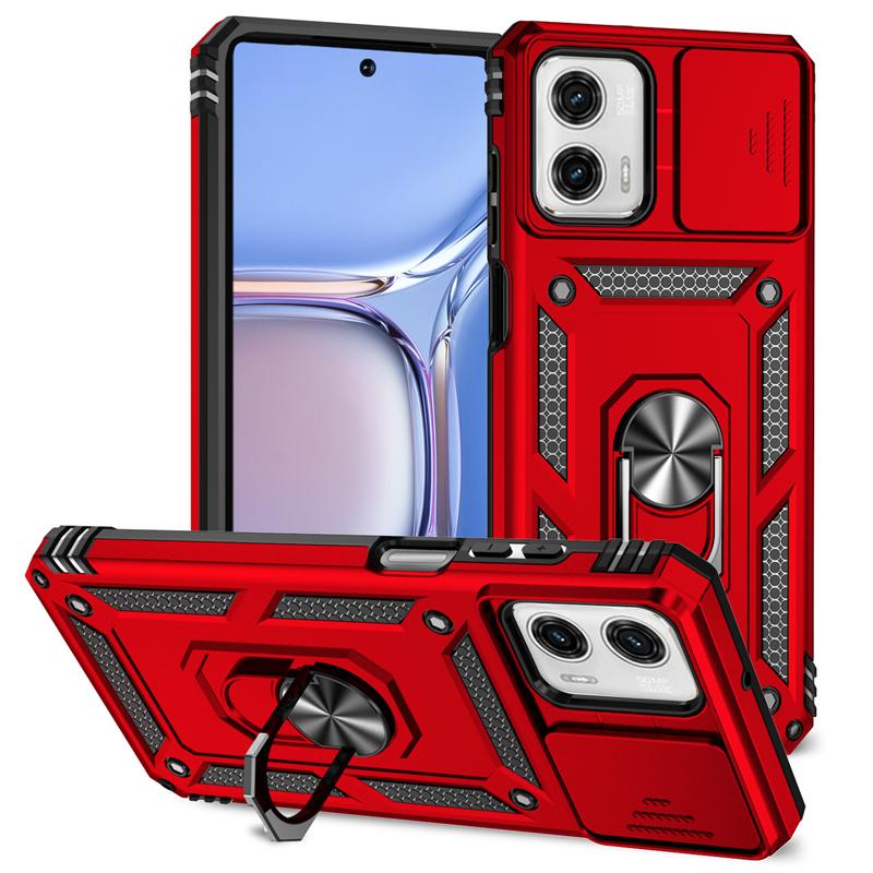 Pouzdro pro Motorola Moto G Power 5G 2023 Armor Slide s ochranným krytem pro fotoaparát pro Motorola G Power 5G 2023 s kroužkem a zadním krytem