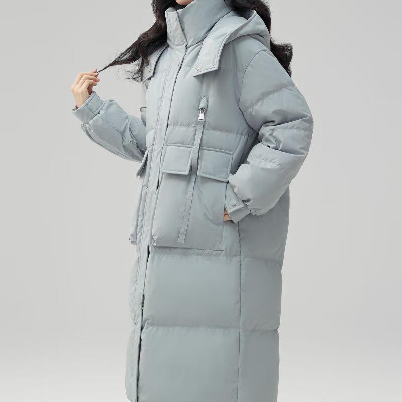 Women's Mid-Length Hooded Thick Winter Down Jacket