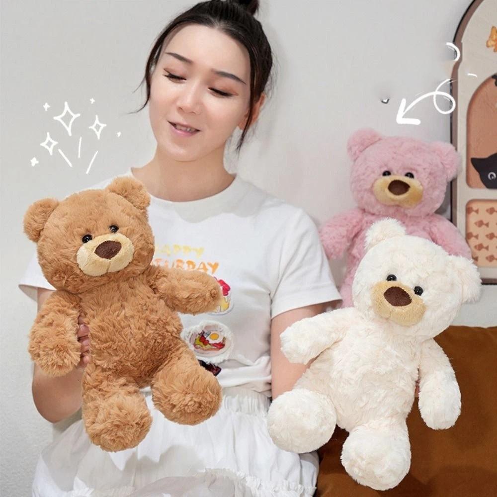 Soft Brown Bear Plush Toy Cartoon Bear Stuffed Dolls Animal Bear Plush Doll  Kids Holiday Gifts