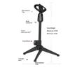 1 Pcs Mini Portable Table Stand Universal Microphone Stand Desktop Tripod Adjustable Mic Clip Holder Lightweight Bracket