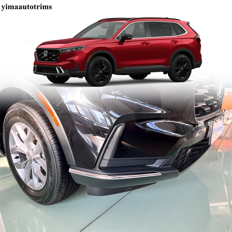4 Stück Front Heck Stoßstange Ecke Schutz Wache Kratzfest Streifen Abdeckung Zierleiste Für Honda CR-V CRV 2024 Zubehör Exterieur
