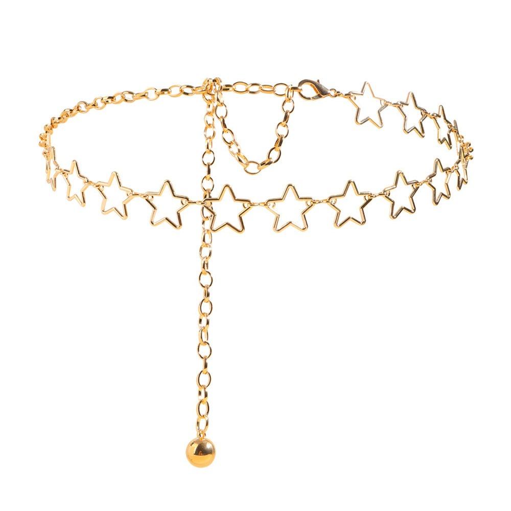 

Punk Y2k Chain Belt Gold Chain Dress Belt Chain Fashion Pant Chains for Women золотий