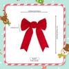 Christmas Tree Topper Bowknot Red Bow Decor Christmas Decorations Large Christmas Bow for Baby Shower Birthday Festival Window