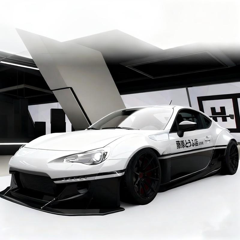 1/22 Toyota GR Supra A90 Alloy Modified Wide Body Sports Car Model Diecast Metal Raing Vehicles Car Model Sound and Light Kids Toy Gift