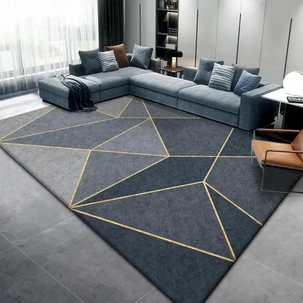 Nordic Living Room Rug Light Luxury Non-Slip Doormat Large Carpet for Home Decoration Sofa Coffee Table Cover