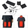 5V 2A USB Electric Heated Jacket Heating Pad Adjustable Temperature 4 in 1 Kit