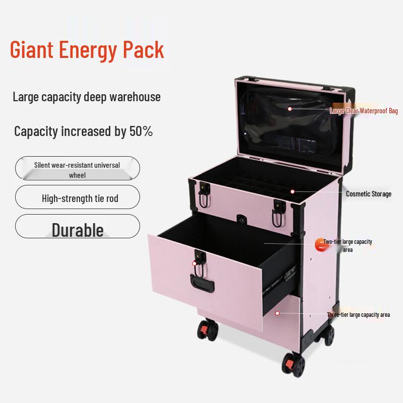 Professional Rolling Makeup & Beauty Tool Case