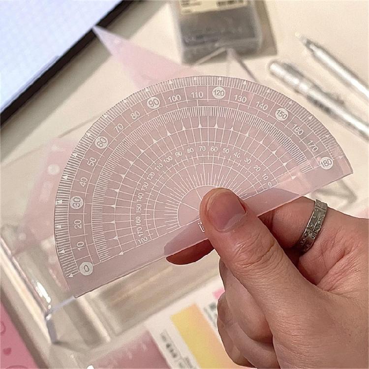 Student Geometry Tool Multifunctional Geometry Math Set with Straight Ruler Protractor Set Square For School Office