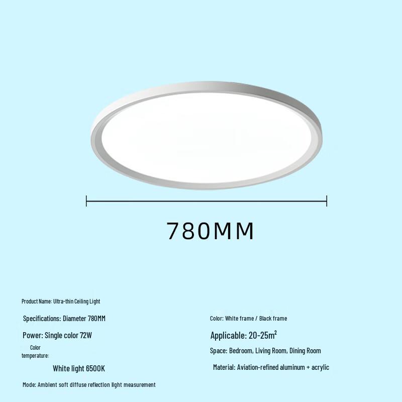 Minimalist Ultra-thin LED Ceiling Light