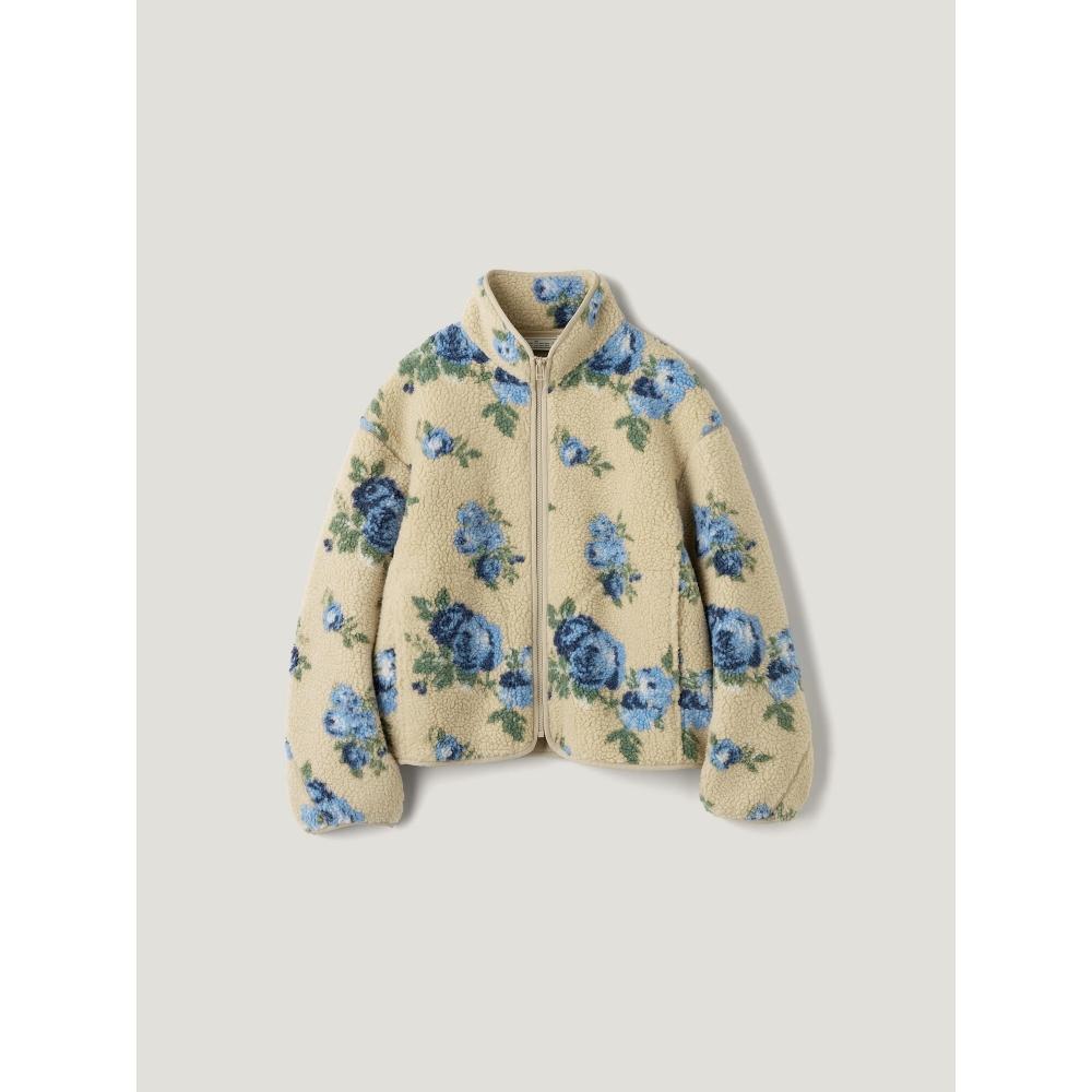 Gu By Uniqlo Fleece Jacket Flower By Rokh