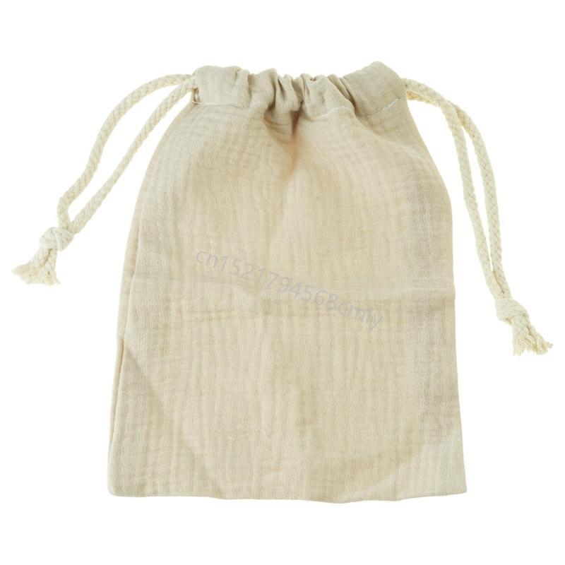 Elegant Organziers Cotton Pouches with Drawstrings Storage Bags Home Accessory for Gifts and Party Supplies Daily Use 6XDE