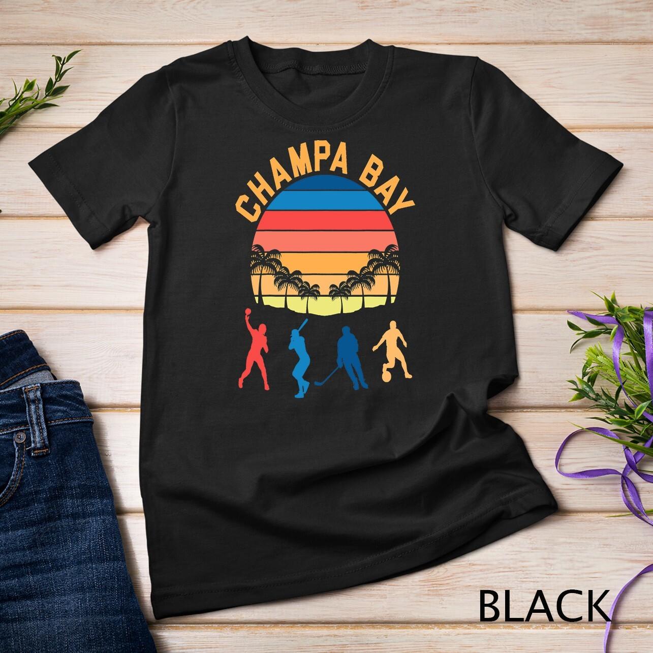Champa Bay Football Baseball Hockey Soccer Retro Vintage T-Shirt Mens Womens Tees Top Unisex T-Shirt Mens Womens Tees Top S