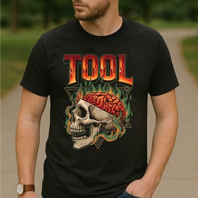 Retro Tool Band Shirt Vintage Metal Music T Shirt Lateralus Fear Inoculum 10000 Days Progressive Rock Merch Unisex Tee Heavy Metal Gift