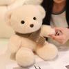 30cm Simulation New Scarf Bear Doll Stuffed Plush Toy Cartoon Anime Pillow for Children's Birthday Gift Cute and Fun Doll