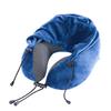 Removable Cover U-shaped Neck Pillow Washable Cover Hooded Neckrest Pad  Car Neck Support