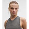 Lululemon Swiftly Open Hole V Neck Tank Top Onyx Grey