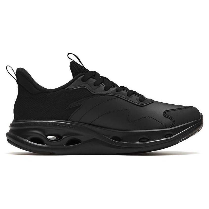 Anta Breathable Lightweight Rebound Low Top Running Shoes Men's Bright Black 112315575-7