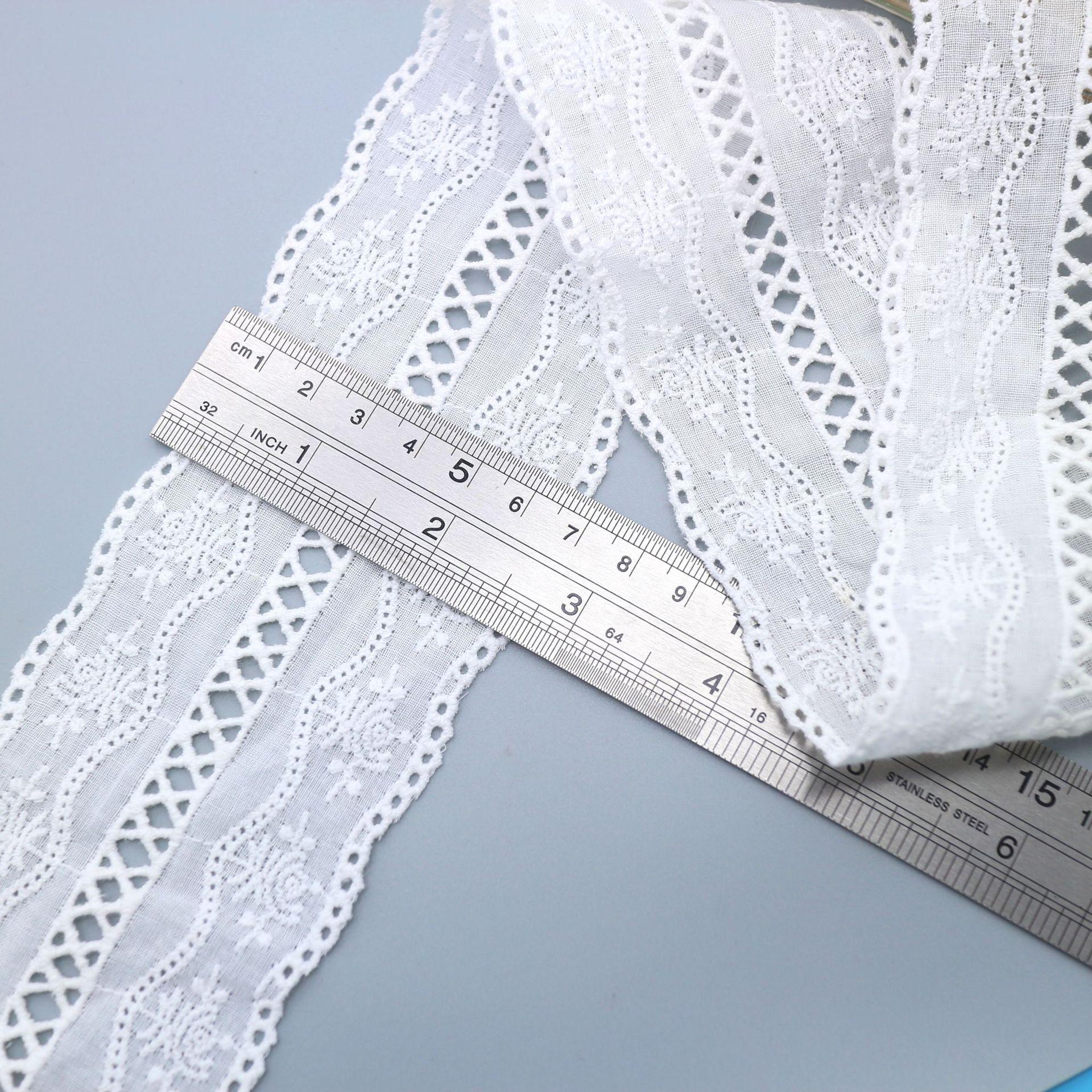 

Hollow Flower Sweet Cotton Lace Accessories, Lolita Children S Clothing Skirt Decorative Cotton Lace OL2516