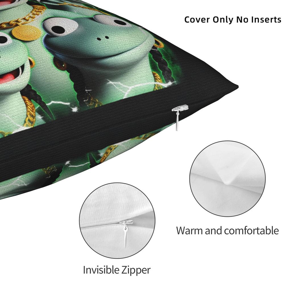 Lizard Meme Pillowcases Novelty Pillow Case For Sofa Couch Bed Living Room Soft Pillow Cover