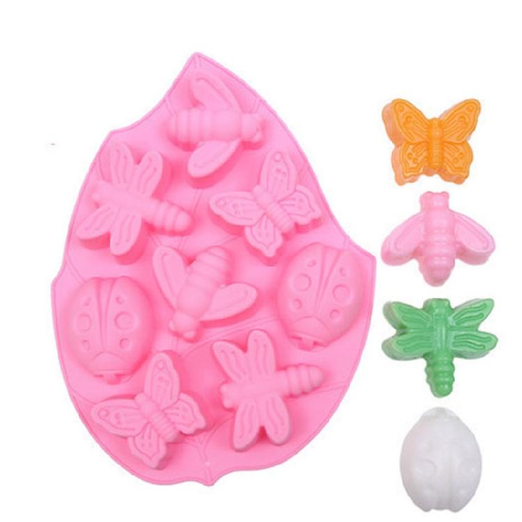 Chocolate Mould Silicone Molds Cake Fondant Moulds Cake Baking Tool Insect Shape
