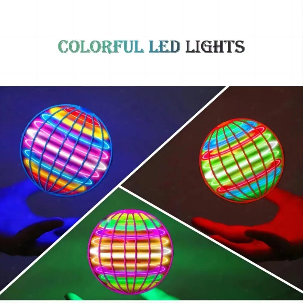 Hand Controlled Flying Ball for Children 360° Rotating Suspension Cosmic Globe with Color LED, Suitable for Indoor & Outdoor Toy