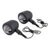 Kijima 219-1022 Motorcycle Parts Turn Signal Lamp, Vanette Small, Flat Black Body/Clear Lens, Single, Set of 2