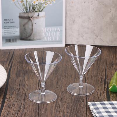 5 Adet 60Ml Tek Kullanımlık Kokteyl Bardağı Plastik Şampanya Flüt Bardak Tatlı Parti Kadeh Bar İçecek Bardağı Mini Şarap Bardağı Plastik