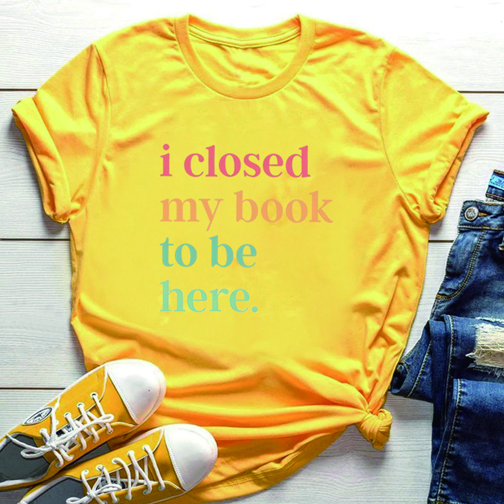

Футболка «Я закрыл свою книгу, чтобы быть здесь» Футболки с интровертным книжным червем Футболки с забавным книжным ботаником Футболки с клубом любителей книг Подарок книжному червю XXXL