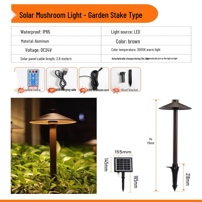 NuFeng Solar Mushroom Garden Light
