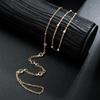 2 Fashionable and Minimalist Glass Buckle Chains, Toe Chains, Multi-layer Layered and Sexy Women's Beach Ankle Chains