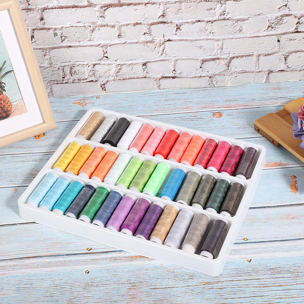39-Roll Sewing Thread Set Color Clothing Accessories Embroidery Needlework Set Lightweight